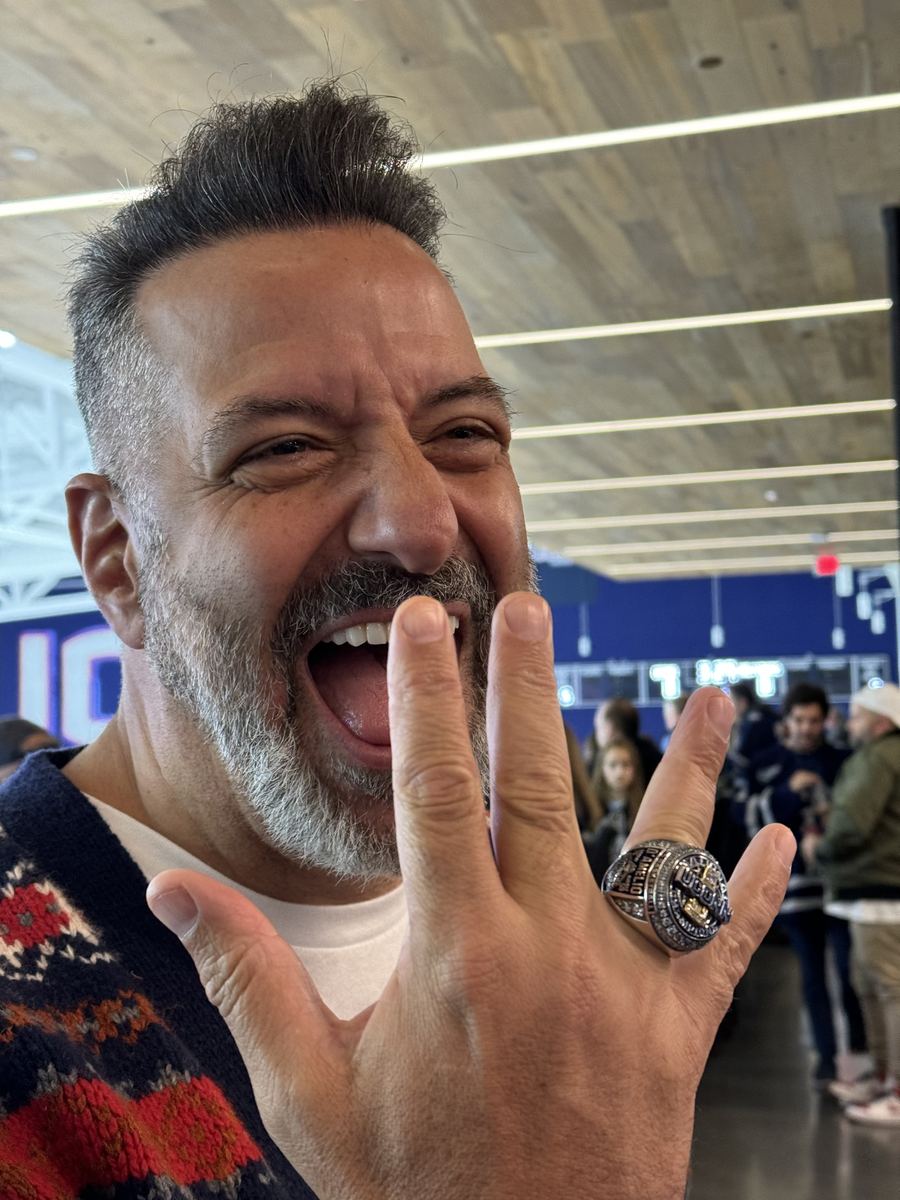 A UConn championship ring, up close